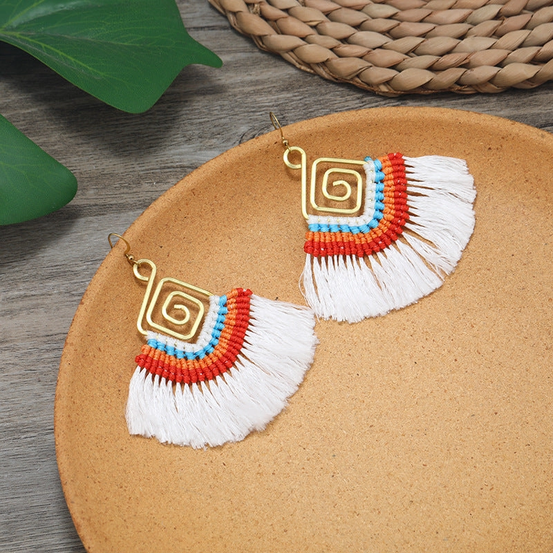 Wholesale Braided Vintage Copper Earrings