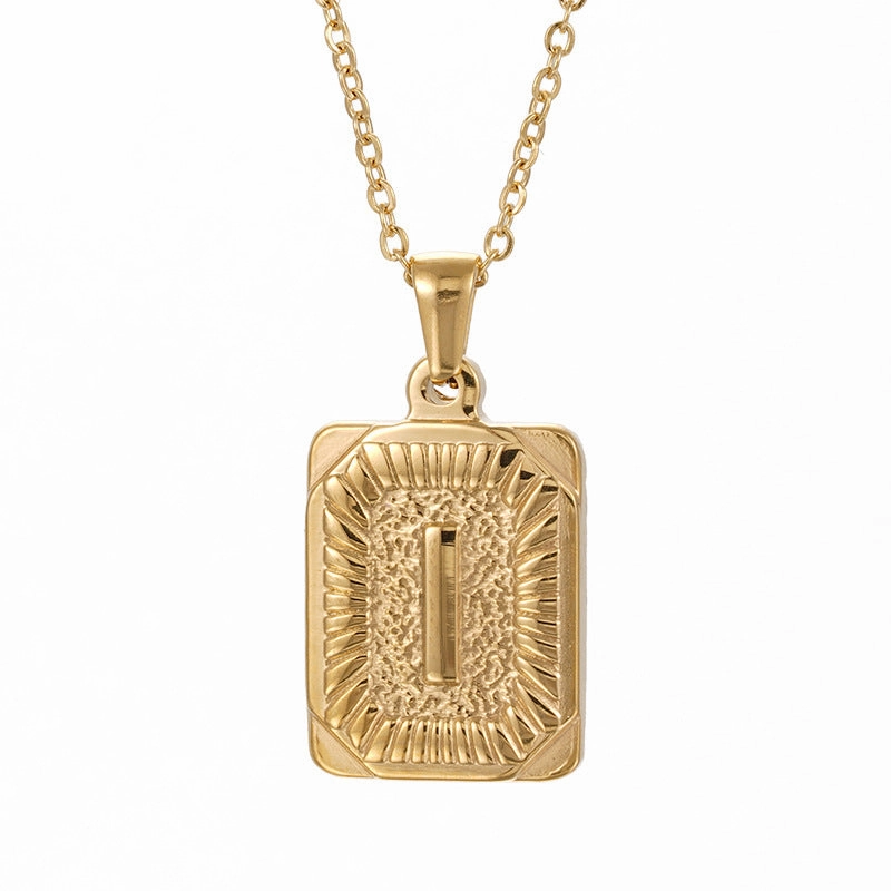 Wholesale Brand Letter Pendant Gold Plated Necklaces