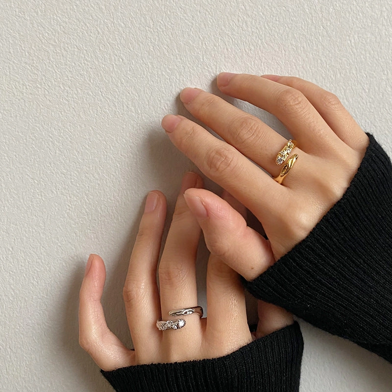 Wholesale Brass Micro Inlaid Zircon Rings