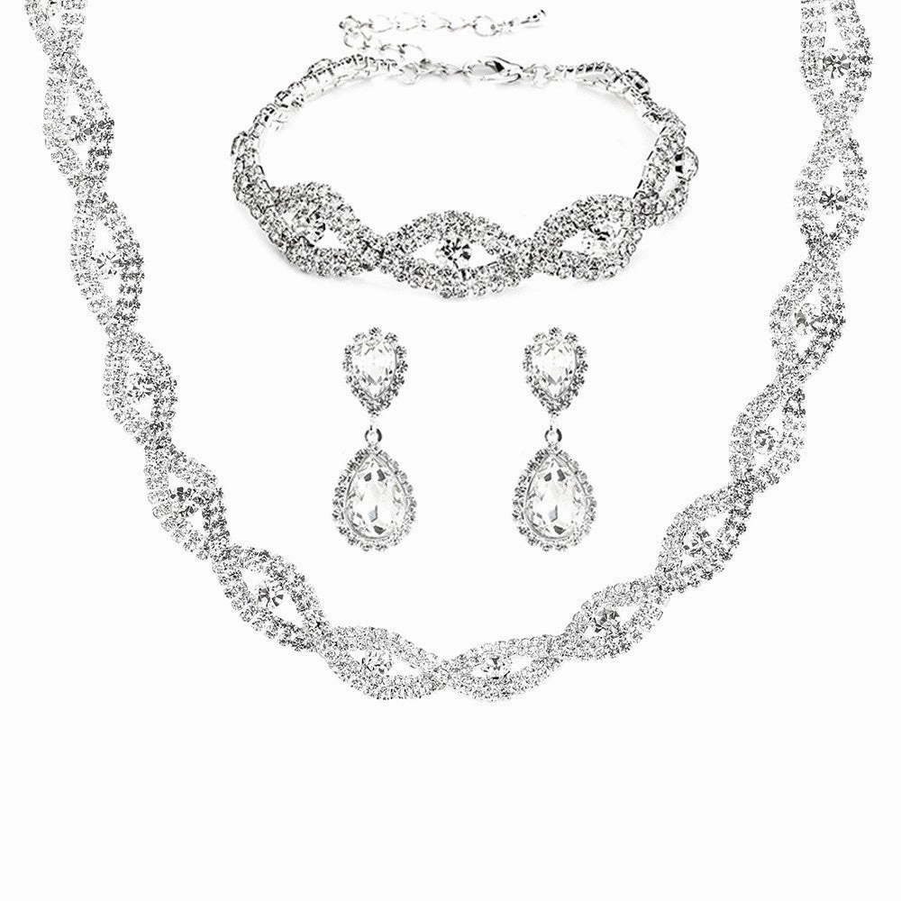 Wholesale Bridal Jewelry Rhinestone Earrings