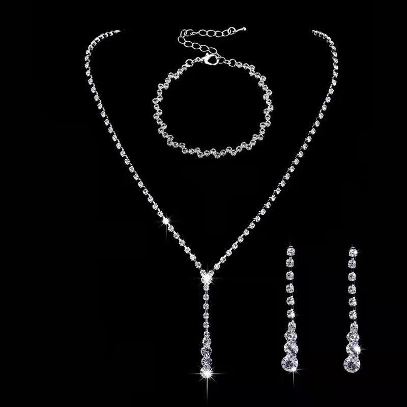 Wholesale Bridal Jewelry Rhinestone Earrings