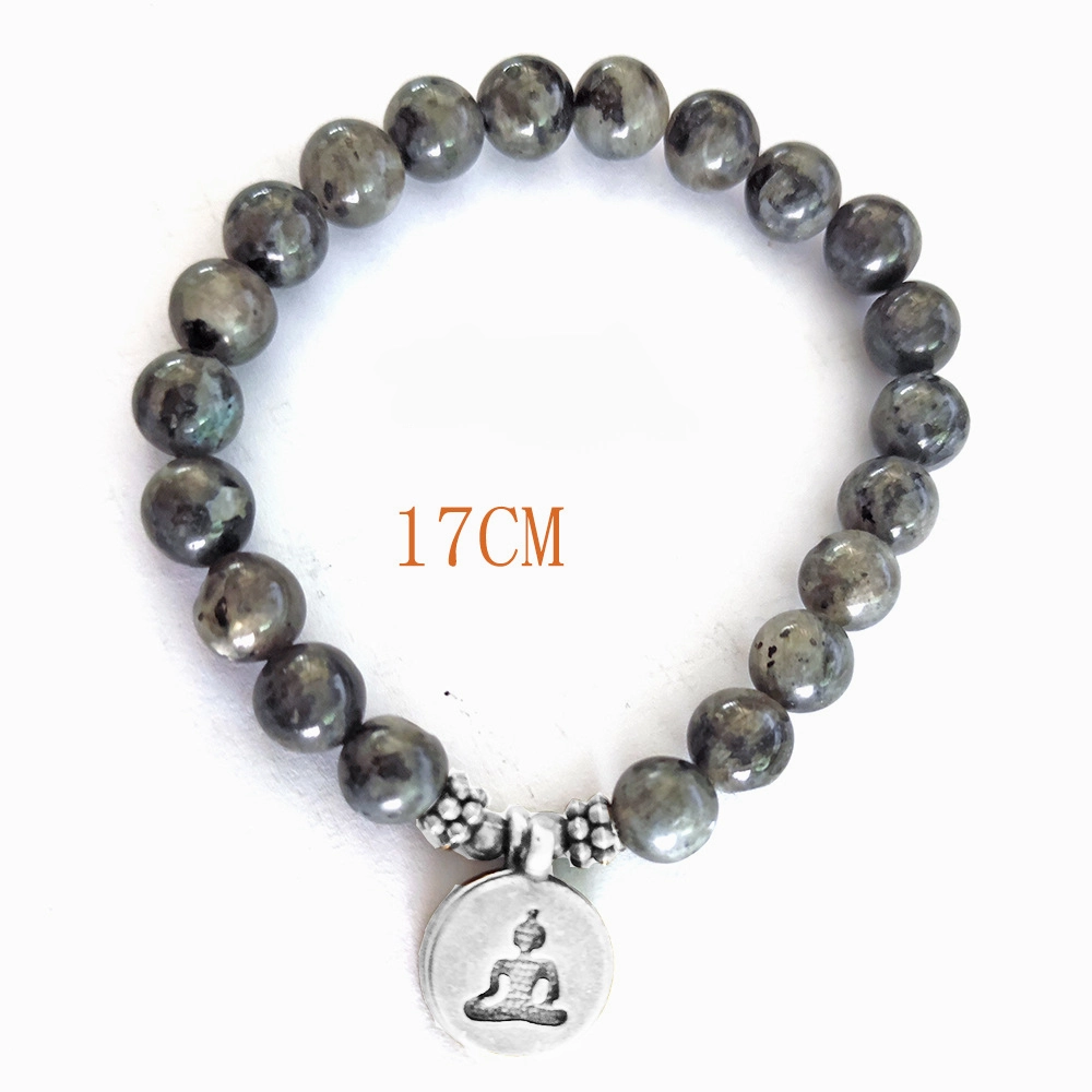 Wholesale Buddha Beads Lotus Yoga Pendant Stone Bracelet