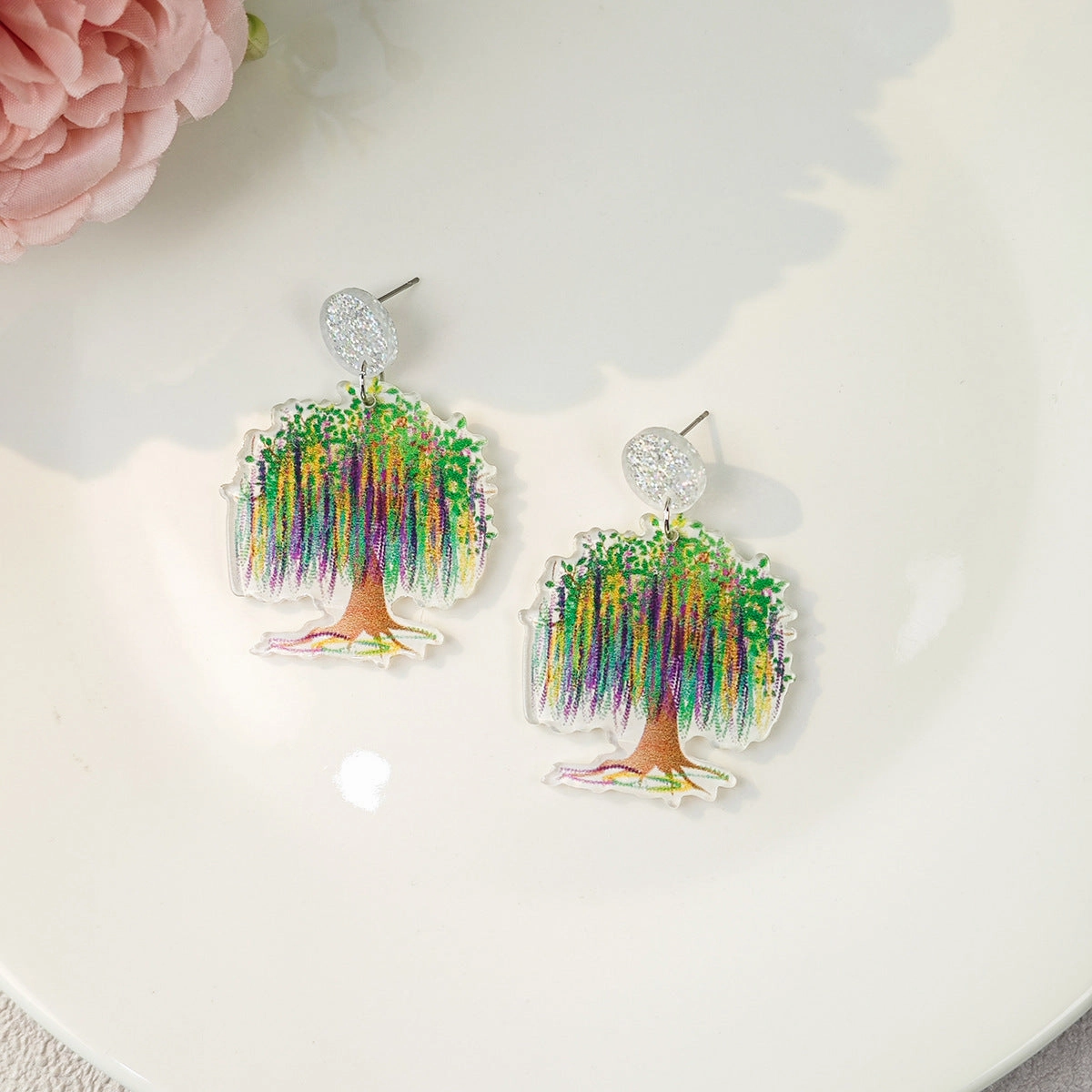 Wholesale  Bull Head Earrings Easter Acrylic Earrings