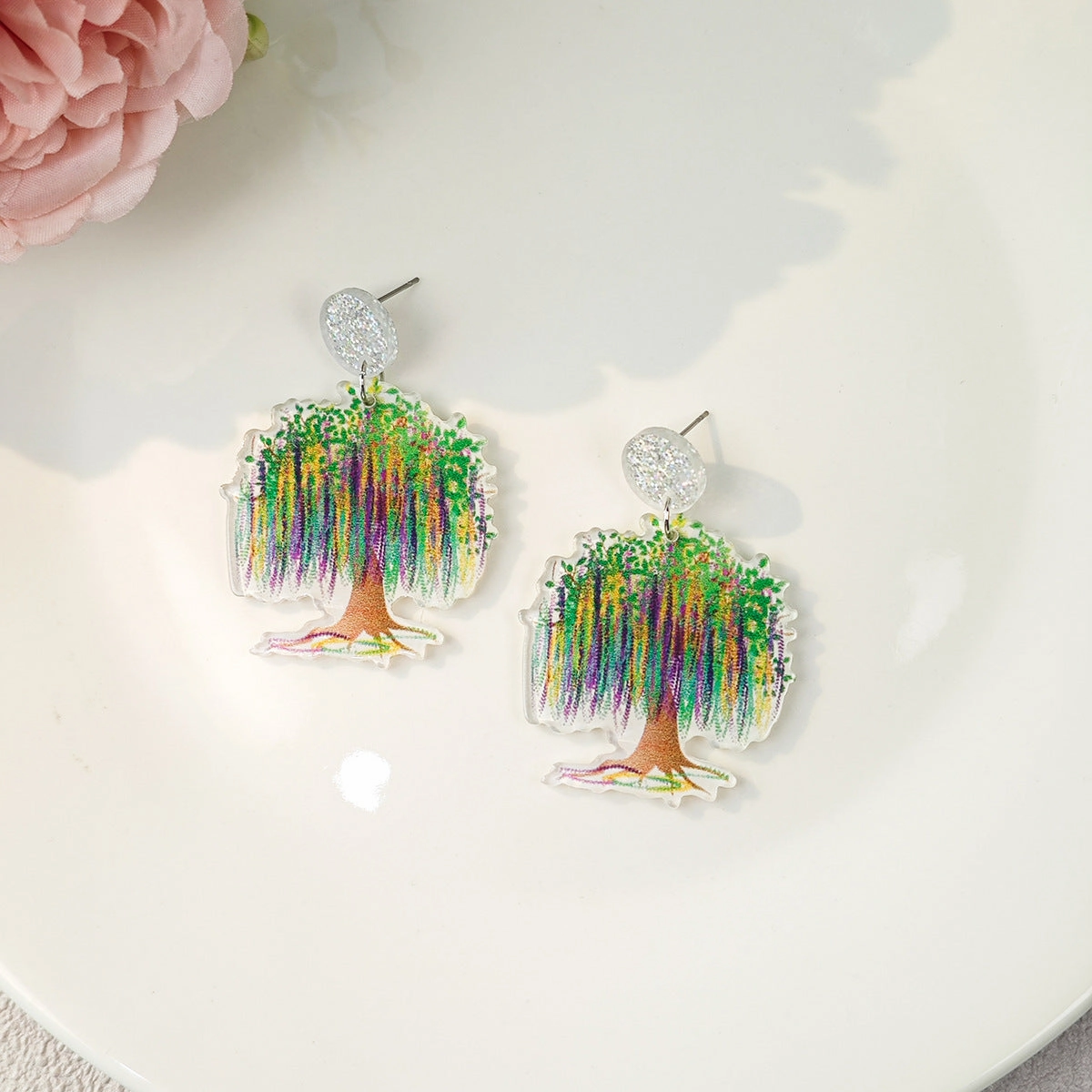 Wholesale  Bull Head Earrings Easter Acrylic Earrings