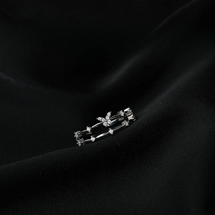 Wholesale Butterfly Double Layer Sterling Silver Rings
