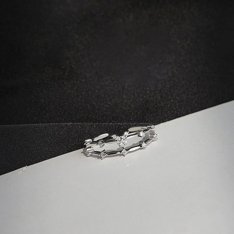 Wholesale Butterfly Double Layer Sterling Silver Rings