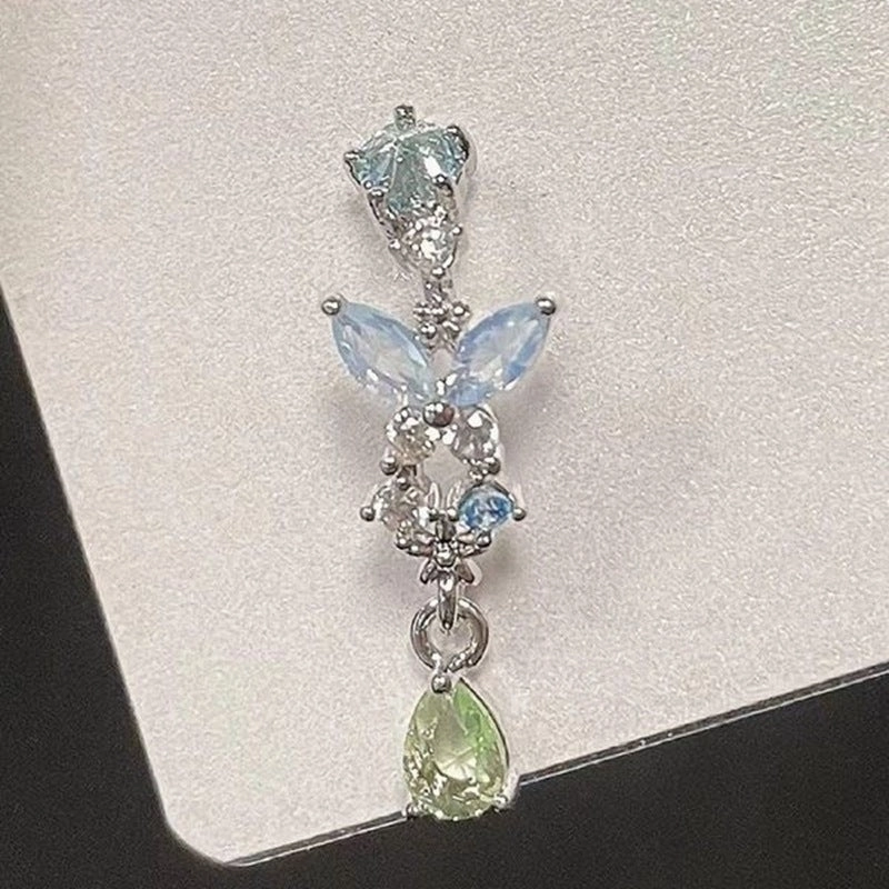 Wholesale Butterfly Droplet Alloy Earrings
