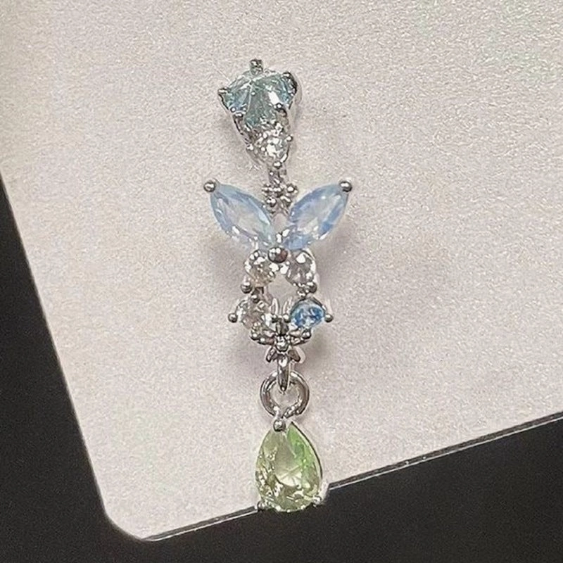 Wholesale Butterfly Droplet Alloy Earrings