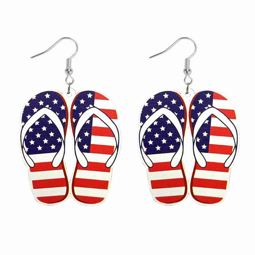Wholesale Butterfly Eagle Sunflower Boots Lips Single Side Wooden Earrings