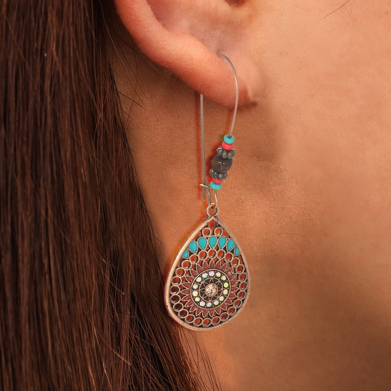 Wholesale Butterfly Leaf Alloy Earrings