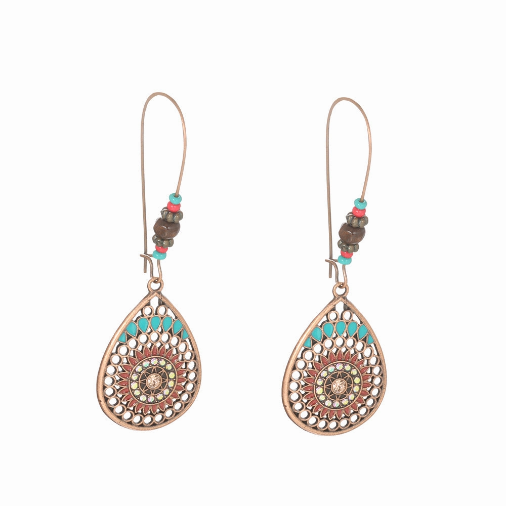 Wholesale Butterfly Leaf Alloy Earrings
