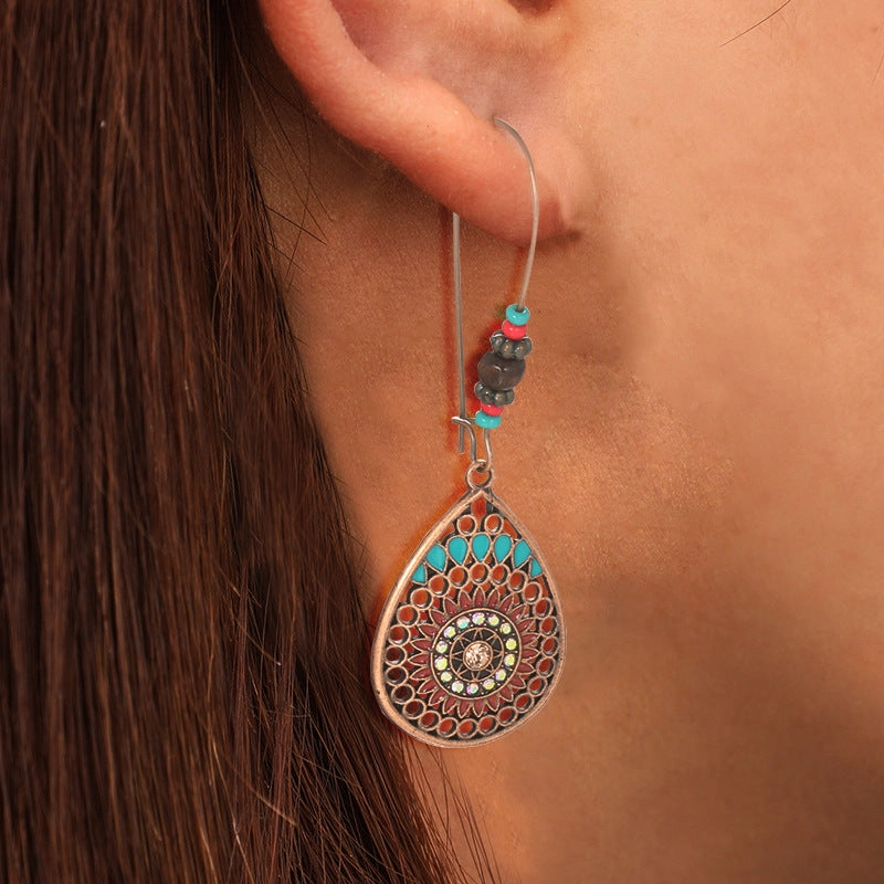 Wholesale Butterfly Leaf Alloy Earrings