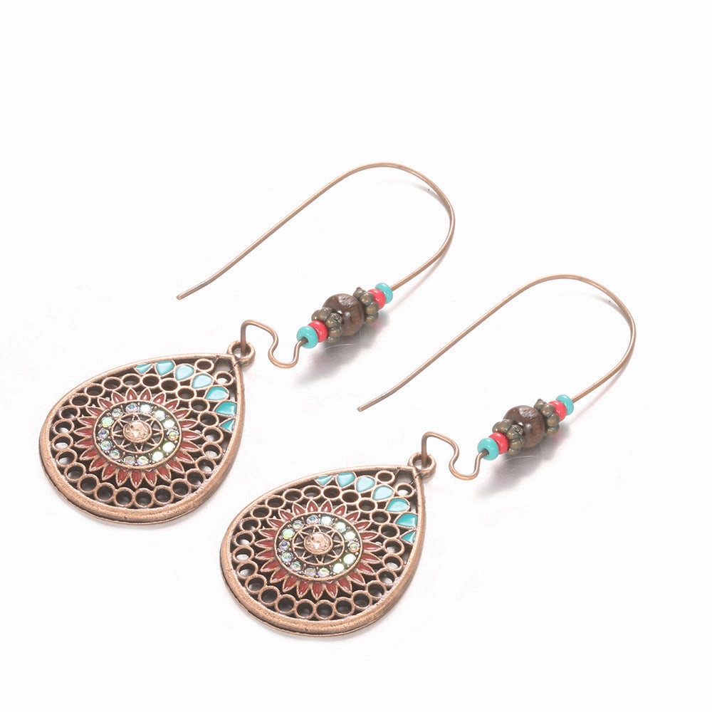 Wholesale Butterfly Leaf Alloy Earrings