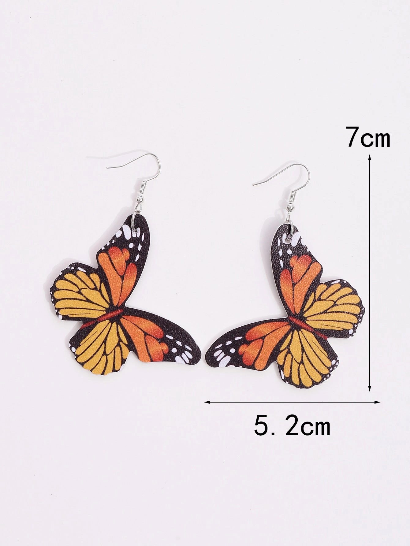 Wholesale Butterfly Leather PU Earrings