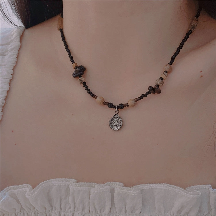 Wholesale Butterfly Natural Stone Beaded Necklaces