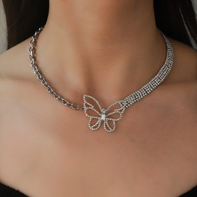 Wholesale Butterfly Necklace Clavicle Chain