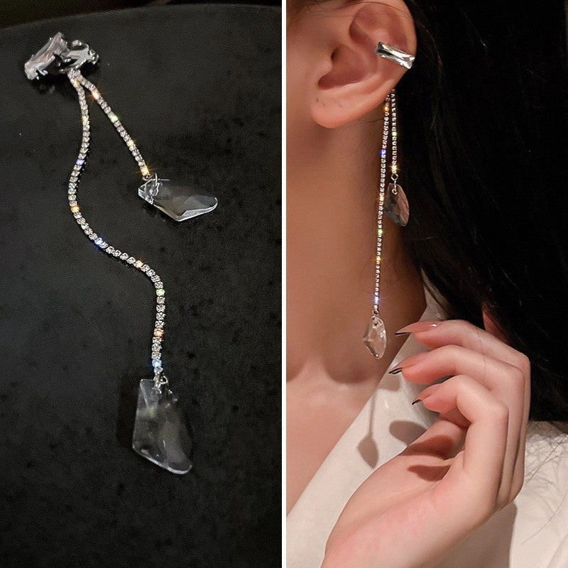 Wholesale Butterfly Tassel Ear Cuff Earrings Alloy