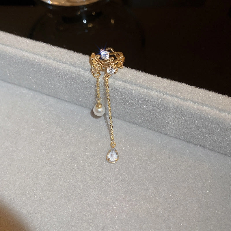Wholesale Butterfly Tassel Ear Cuff Earrings Alloy