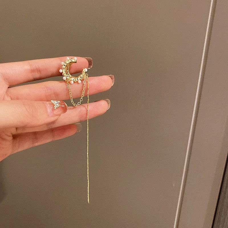 Wholesale Butterfly Tassel Ear Cuff Earrings Alloy