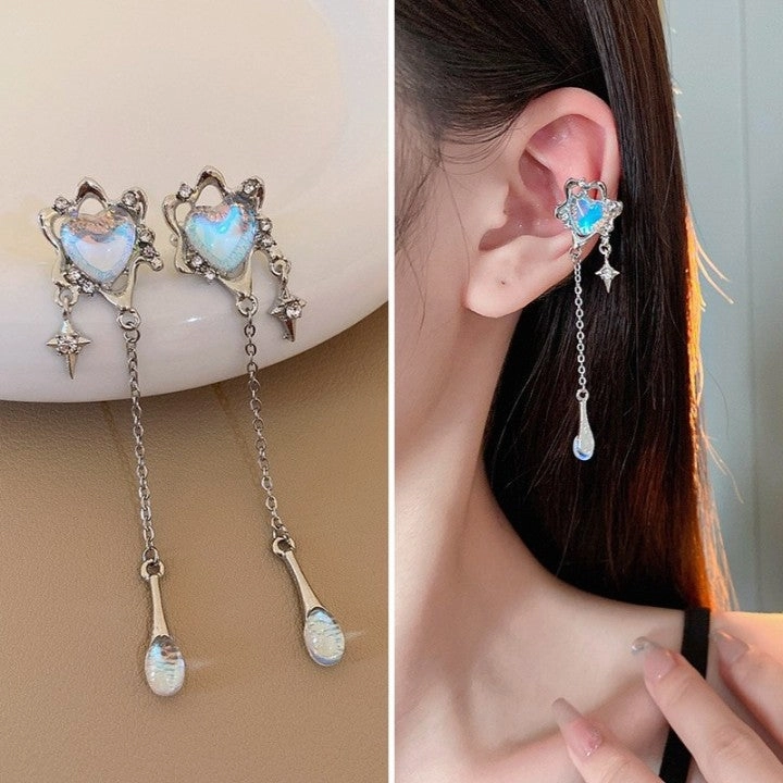 Wholesale Butterfly Tassel Ear Cuff Earrings Alloy