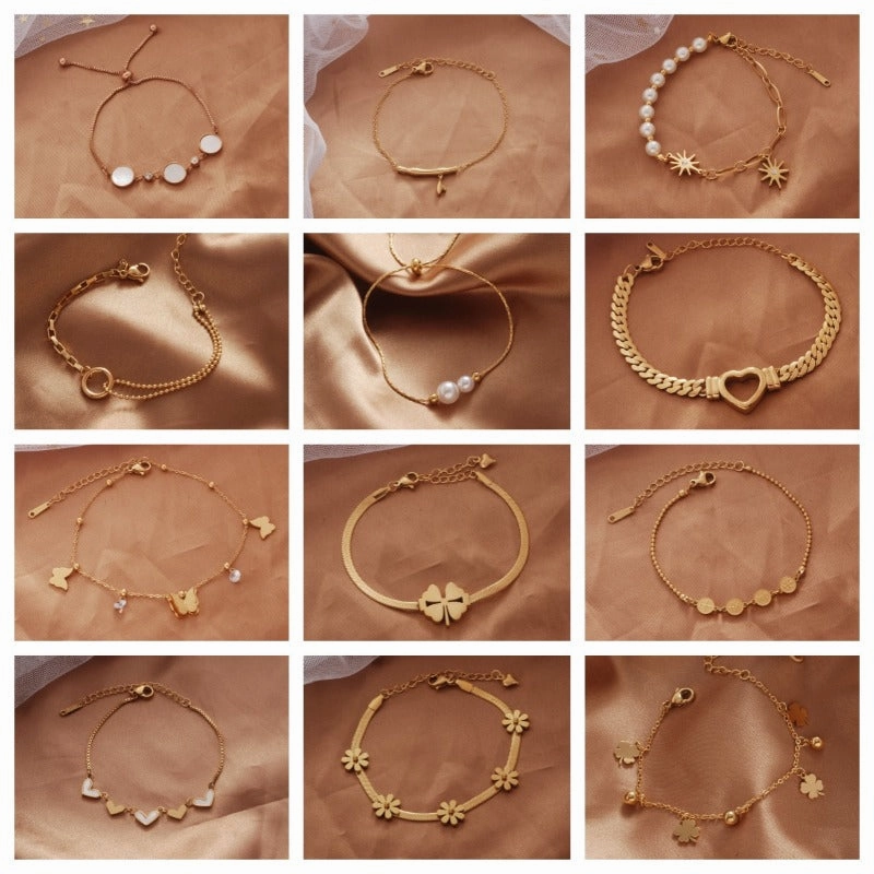Wholesale Butterfly Titanium Steel Bracelet