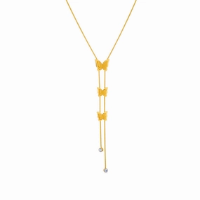 Wholesale Butterfly Titanium Steel Frosted Necklace Clavicle Chain