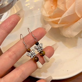 Wholesale Butterfly Vintage Alloy Earrings