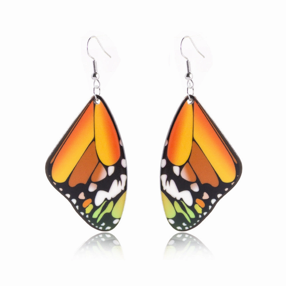 Wholesale Butterfly Wings Acrylic Earrings