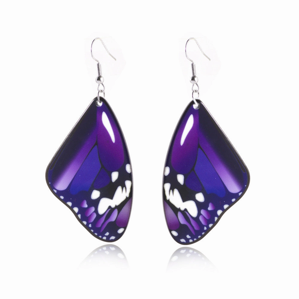 Wholesale Butterfly Wings Acrylic Earrings