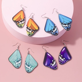 Wholesale Butterfly Wings Acrylic Earrings