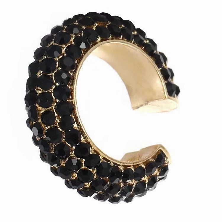 Wholesale C Shape Diamond Alloy Clip/cuff Earrings