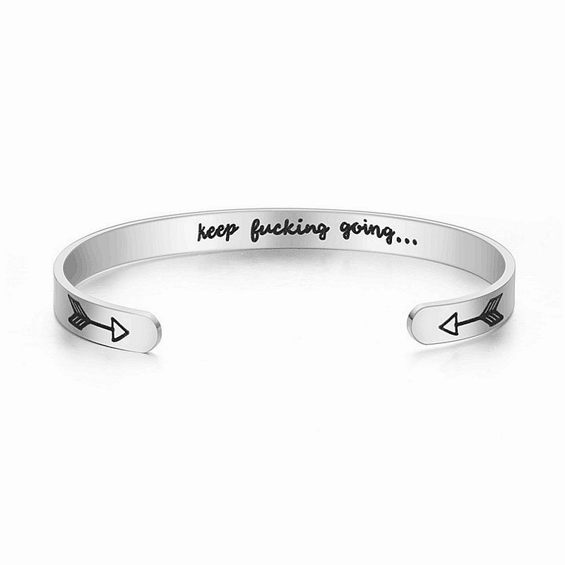 Wholesale C Shape Stainless Steel Titanium Steel Bracelet