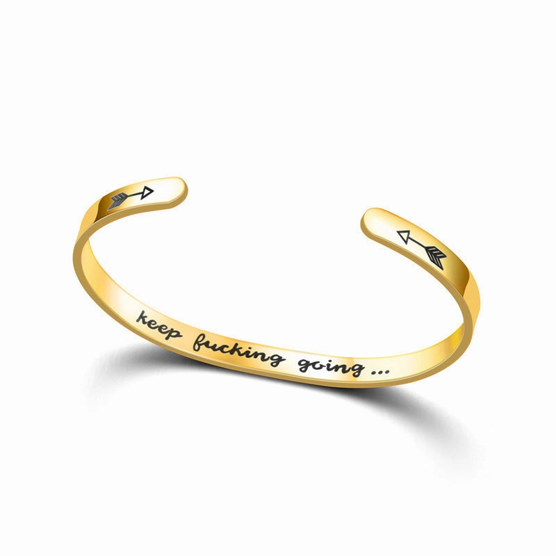Wholesale C Shape Stainless Steel Titanium Steel Bracelet