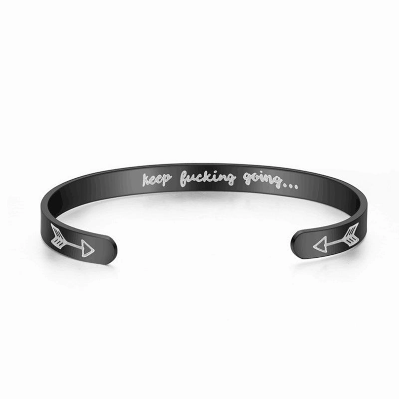 Wholesale C Shape Stainless Steel Titanium Steel Bracelet