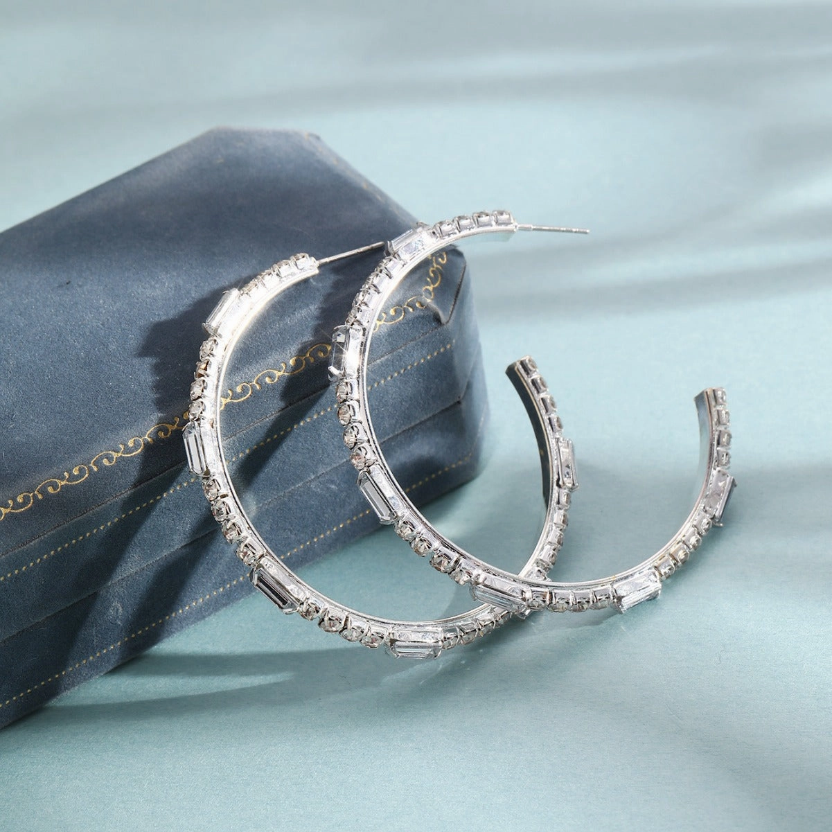 Wholesale C-shaped Diamond Earrings
