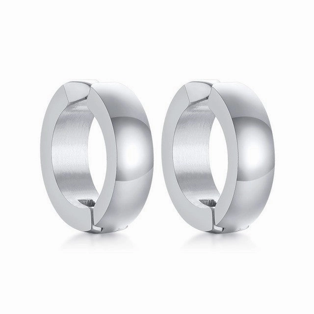 Wholesale Cambered Plating Titanium Steel Stainless Steel Earrings