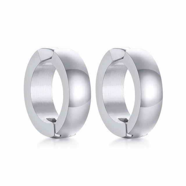 Wholesale Cambered Plating Titanium Steel Stainless Steel Earrings
