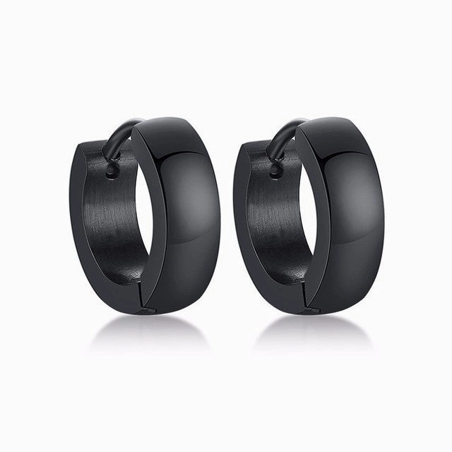 Wholesale Cambered Plating Titanium Steel Stainless Steel Earrings