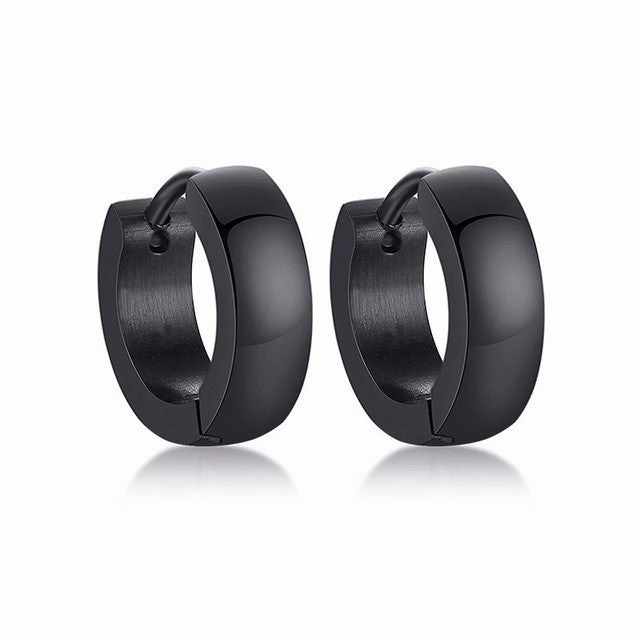 Wholesale Cambered Plating Titanium Steel Stainless Steel Earrings