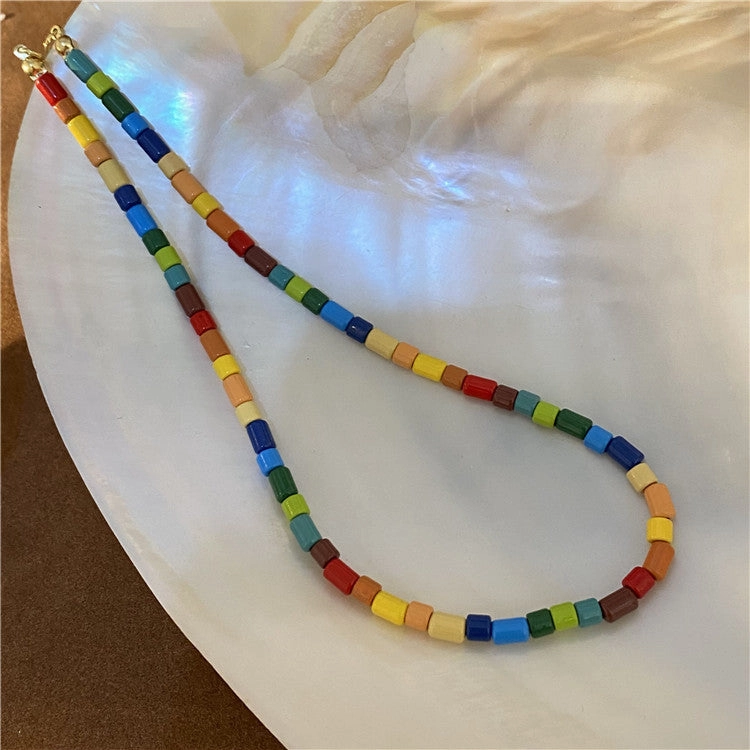 Wholesale Candy Color Acrylic Beads Necklaces