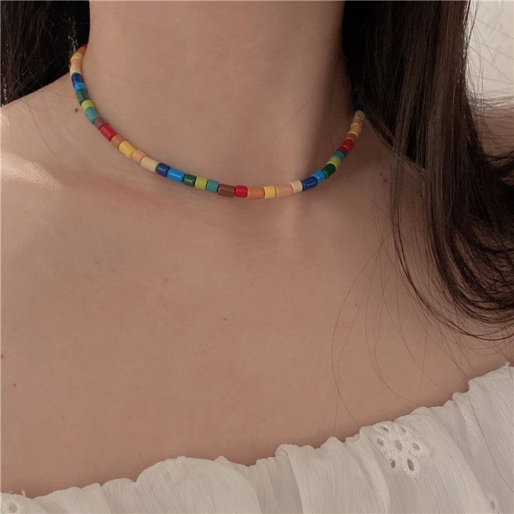 Wholesale Candy Color Acrylic Beads Necklaces