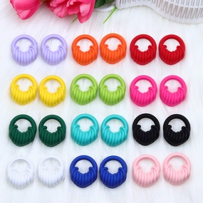 Wholesale Candy Color Bag Shaped Three-dimensional Spray Paint Acrylic Earrings
