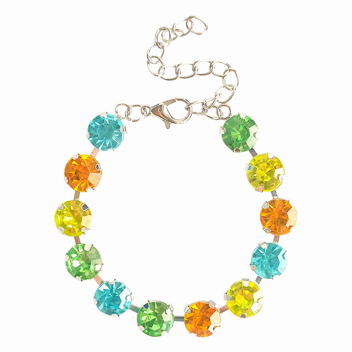 Wholesale Candy Color Inlaid Colorful Rhinestone Bracelet
