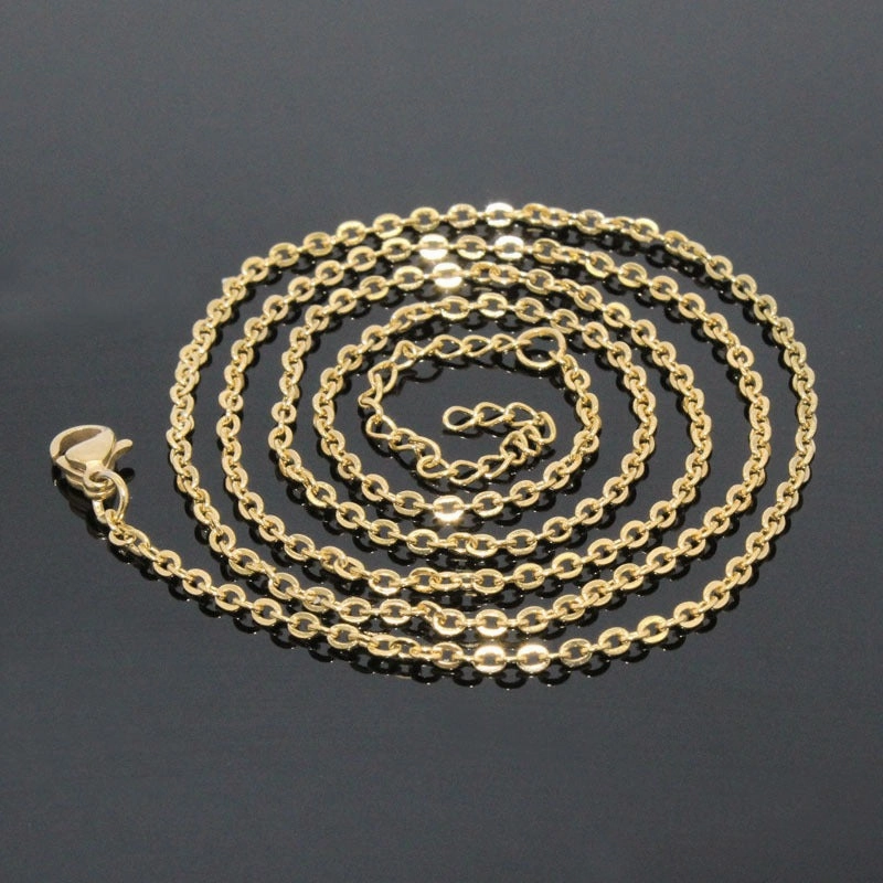 Wholesale Candy Colored Letter Titanium Steel Necklaces