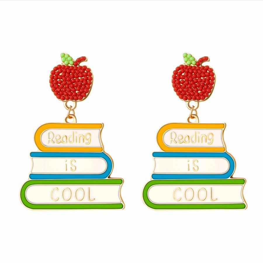Wholesale Candy Rice Ball Teacher's Day Apple Earrings