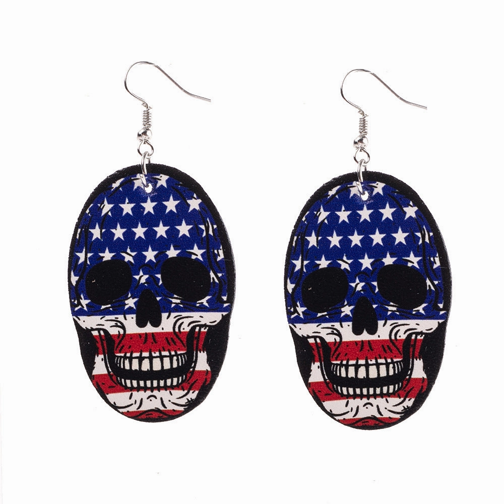 Wholesale Carnival Skull Earrings