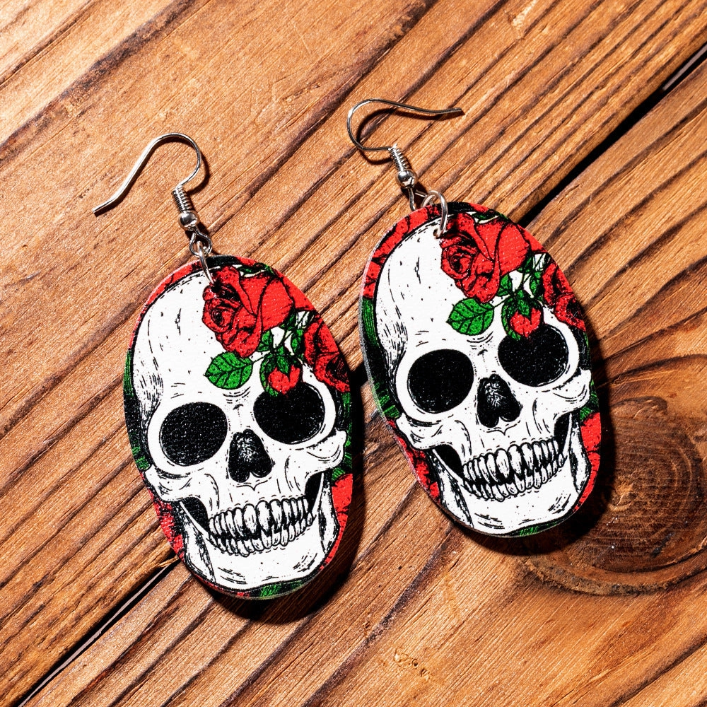Wholesale Carnival Skull Earrings