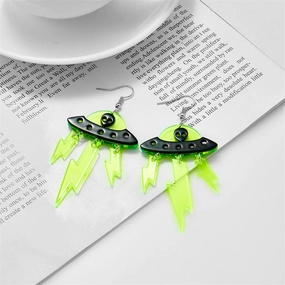 Wholesale Cartoon Alien Acrylic Earrings