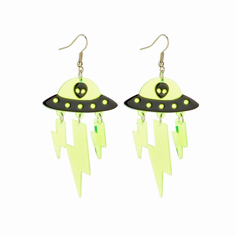 Wholesale Cartoon Alien Acrylic Earrings