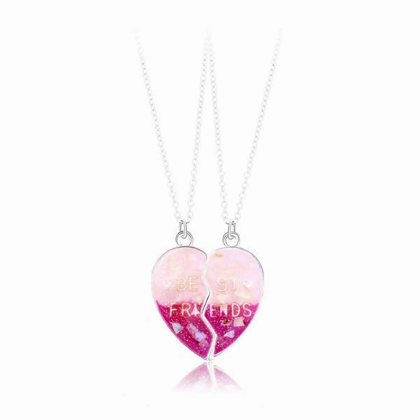 Wholesale Cartoon Cat Fox Avocado Love Stitching Magnetic Necklace